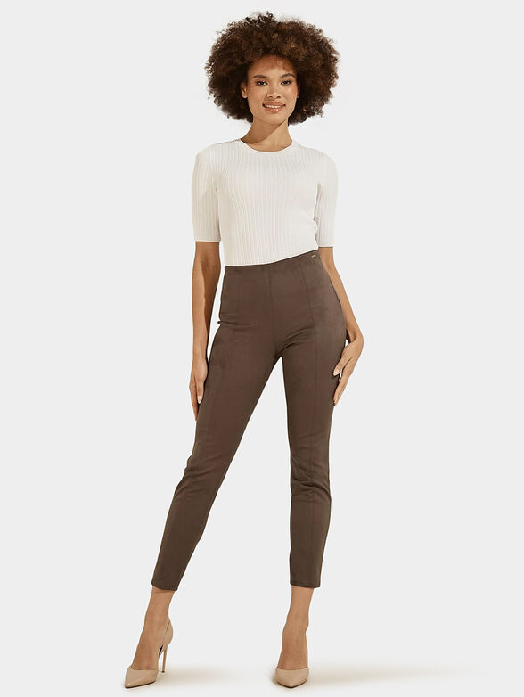 MAYA leggings in beige color - 4