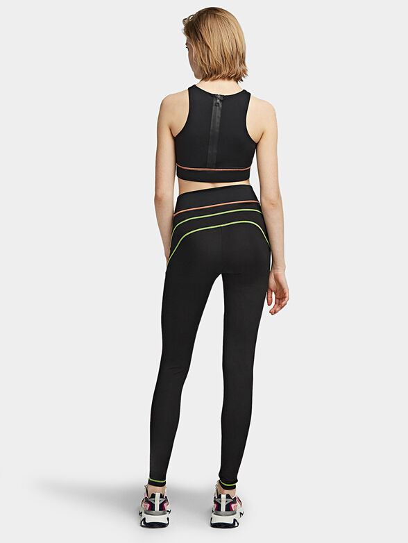 Leggings with logo inscription - 2