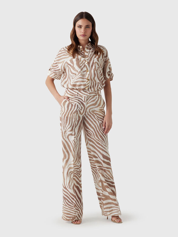 GISELLE linen blend trousers - 4