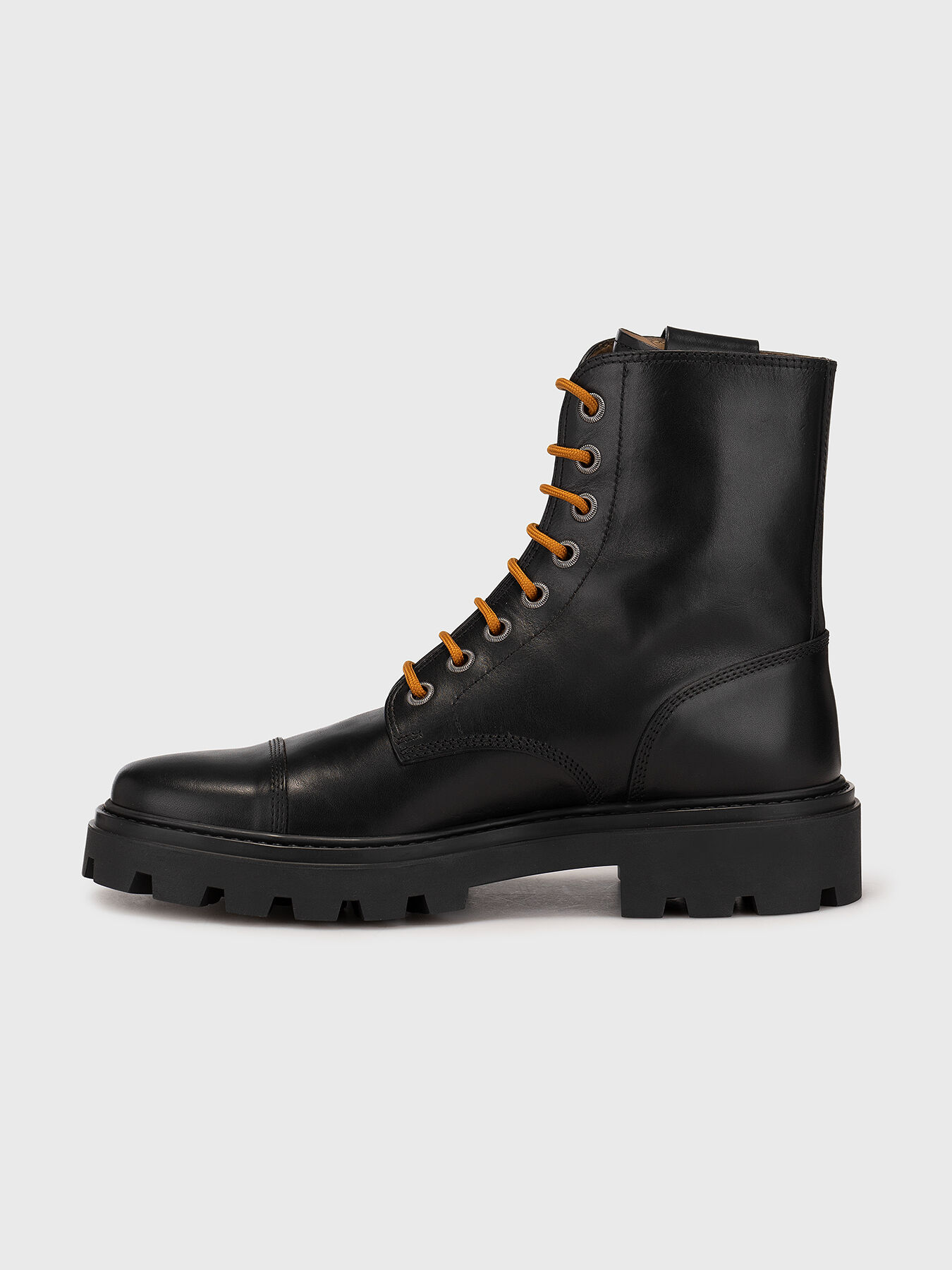 Leather ankle boots with laces and zip brand TOD'S