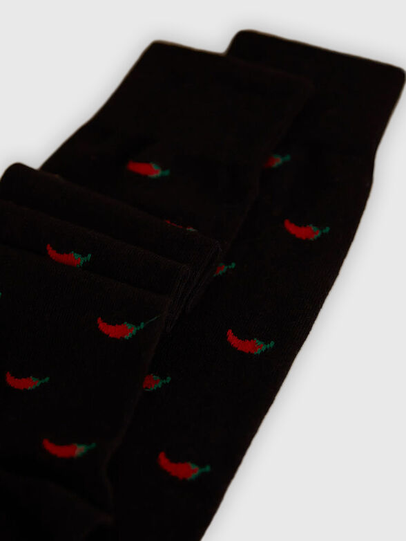 HELLO XMAS cotton blend socks - 2