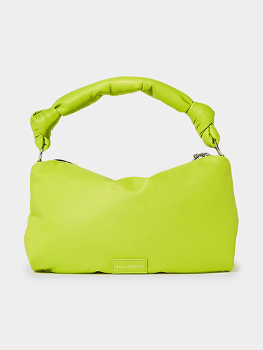 K/KNOTTED shoulder bag in lime color - 3
