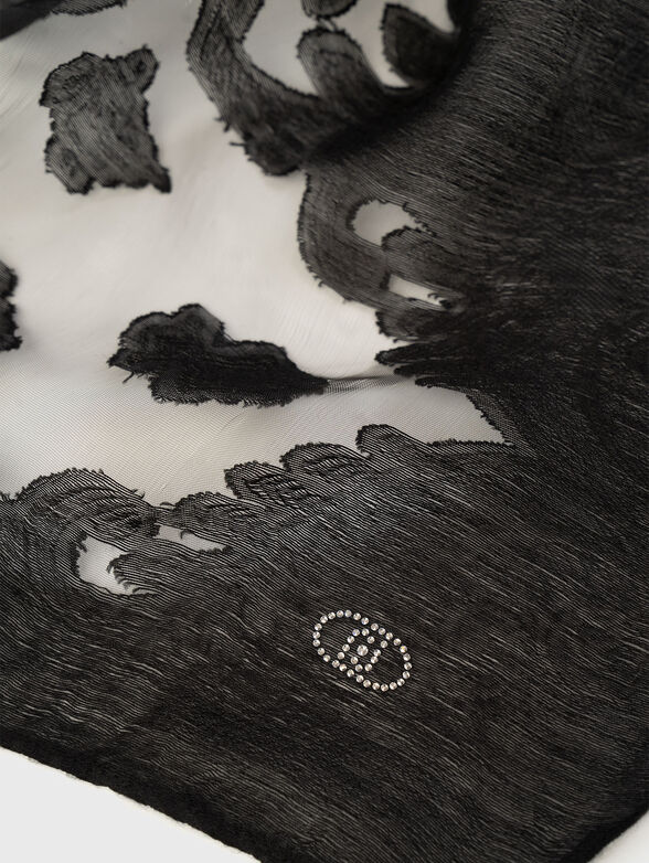 Scarf with sheer effect - 4