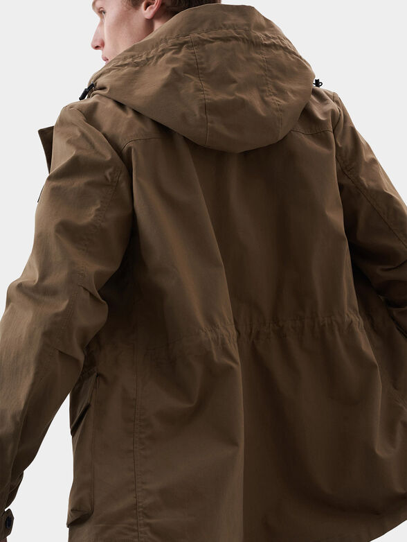 Parka in brown colour - 4