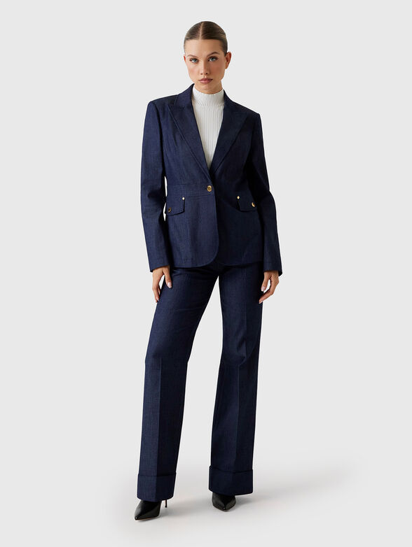 Denim jacket with gold details - 2