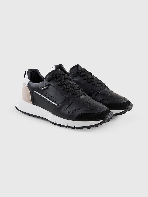 KILIAN leather sports shoes with contrasting details - 2