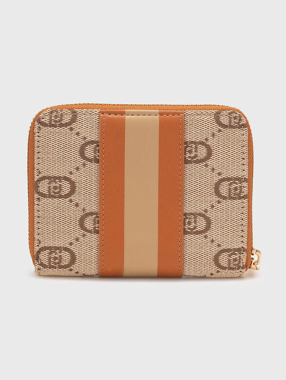 Wallet with monogram print in black - 2