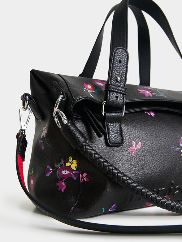 Handbag with floral pattern - 5