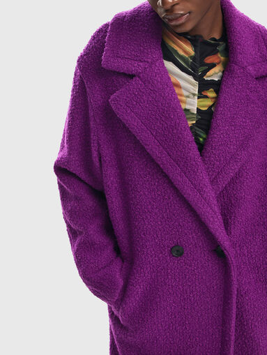 AMBERES coat with single-breasted fastening - 4