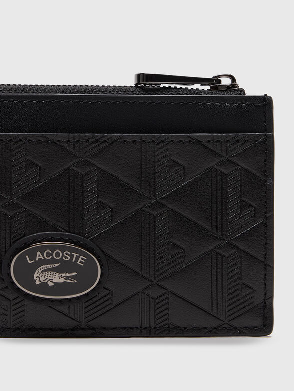 Monogrammed logo card holder with zip - 3