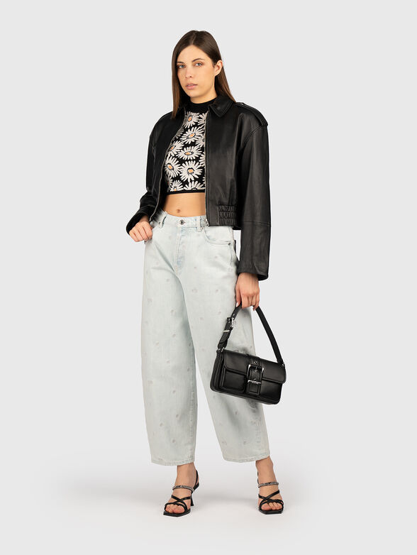 LEVANO leather jacket with classic collar - 2