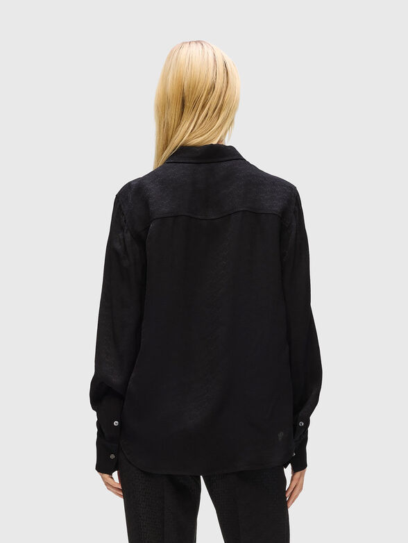 Blouse with a monogram print  - 3