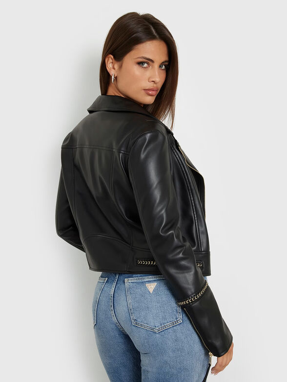 ALICE eco leather jacket in beige - 3