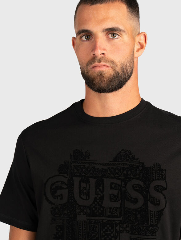 Cotton T-shirt with logo print - 4