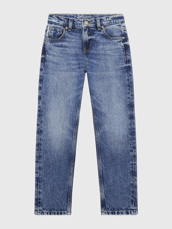 Straight jeans with washed effect - 1