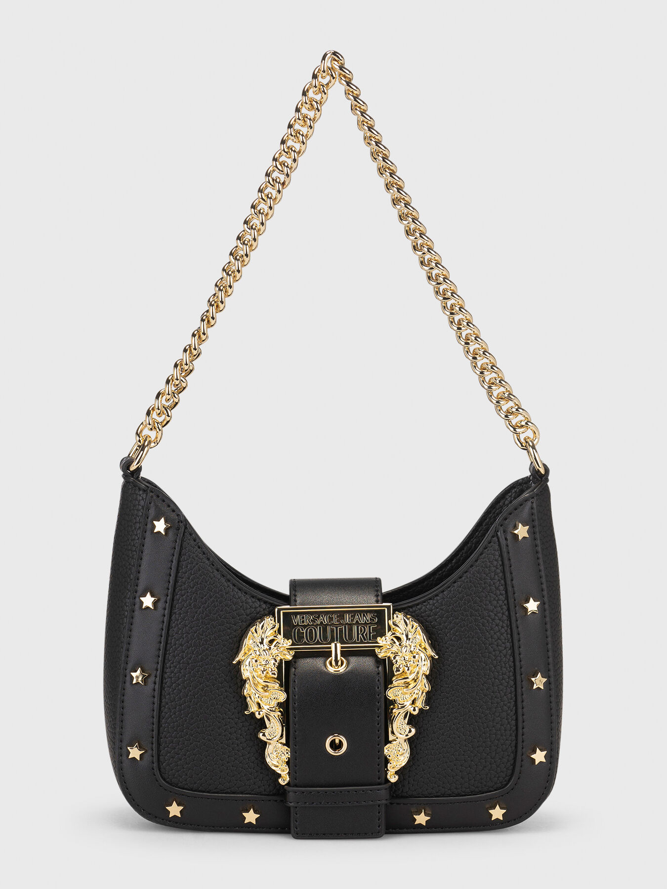 VERSACE JEANS COUTURE☆ブラック ロゴ Couture バッグ ２色 Versace Jeans Couture バロックパターン トートバッグ