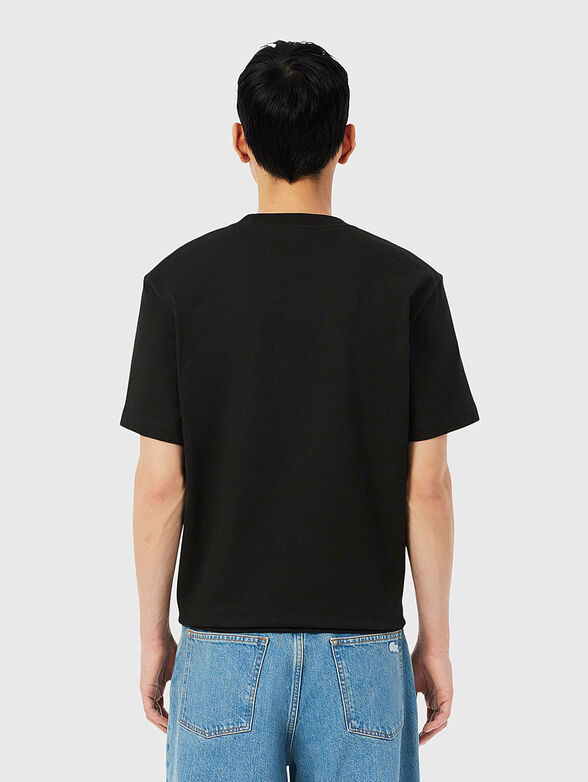 Cotton T-shirt with logo embroidery - 3