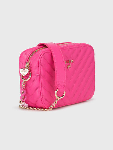 Black crossbody bag with quilted effect - 4
