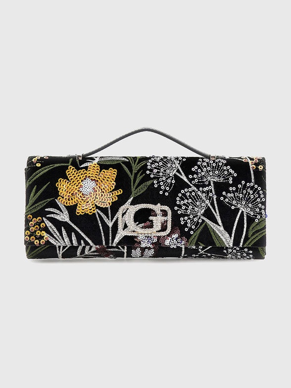 ZALINA clutch with floral motifs - 1