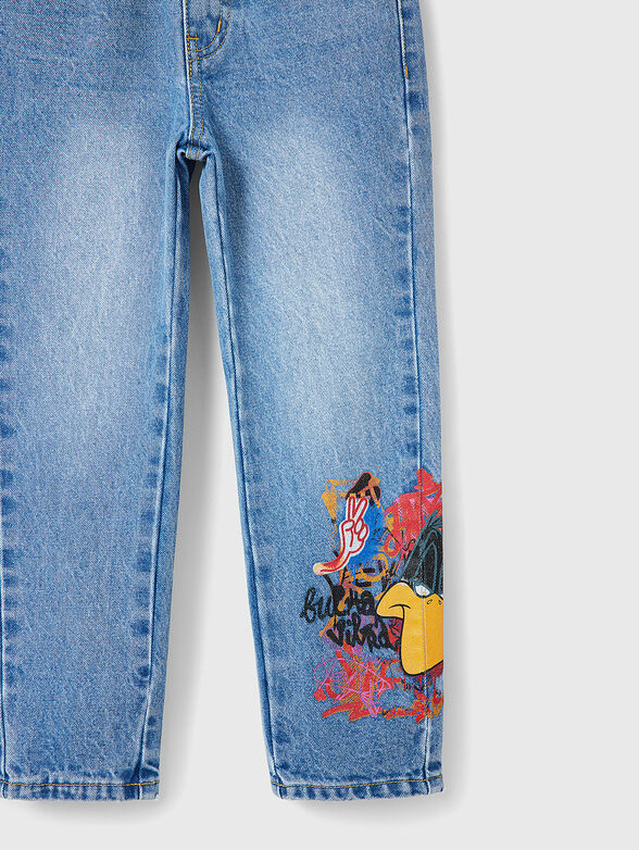 ALF jeans with cartoon character print - 4