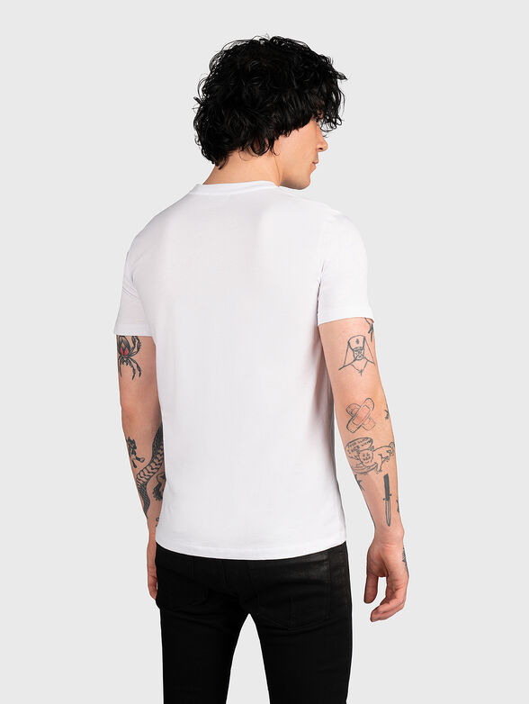 Cotton T-shirt with contrasting print - 3