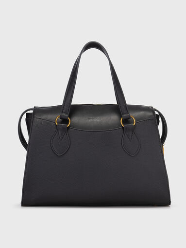 Handbag with golden logo element - 3