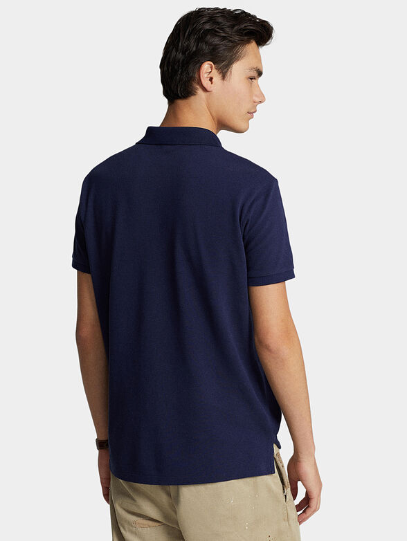 Cotton Polo-shirt with contrast Polo Bear embroidery  - 3