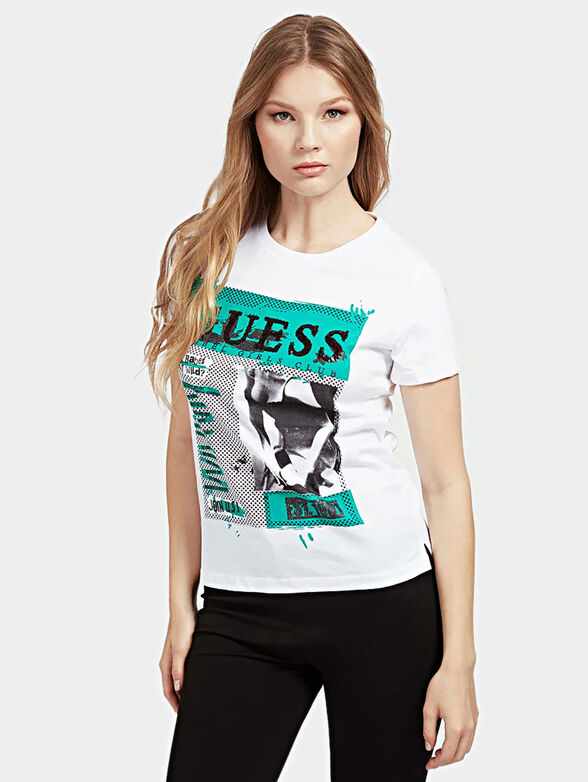 RAFAELA Black cotton t-shirt - 1