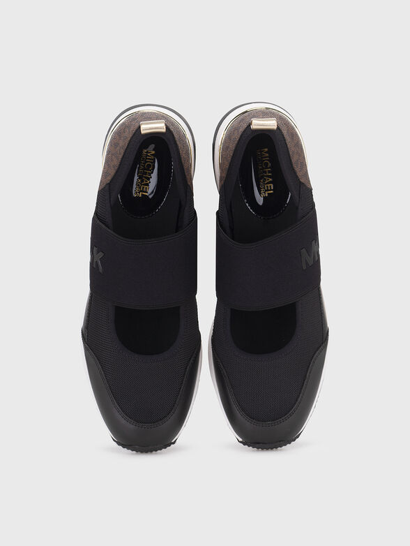 Black sneakers with logo details - 6