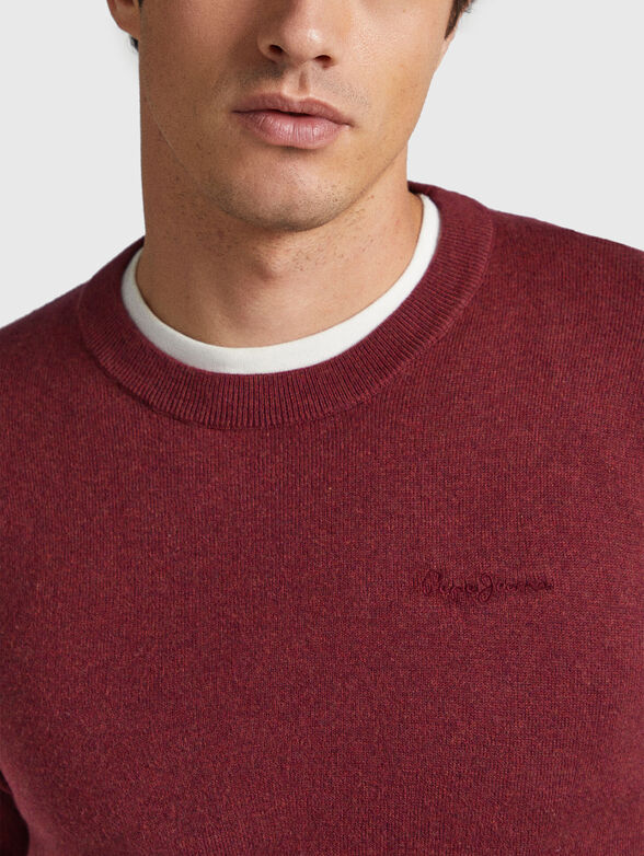 ANDRE black sweater with crew neck - 4