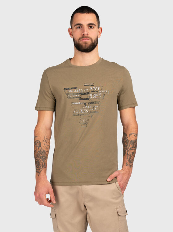 Тениска с абстрактен принт - 1