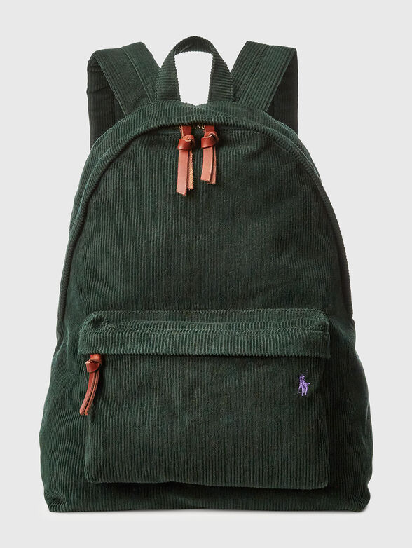Backpack with velvet texture - 1