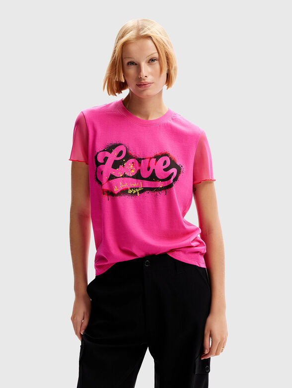 T-shirt with graffiti print - 1