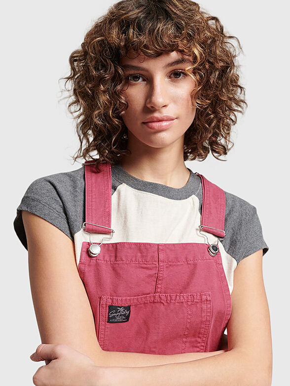 VINTAGE CANVAS short jumpsuit - 3