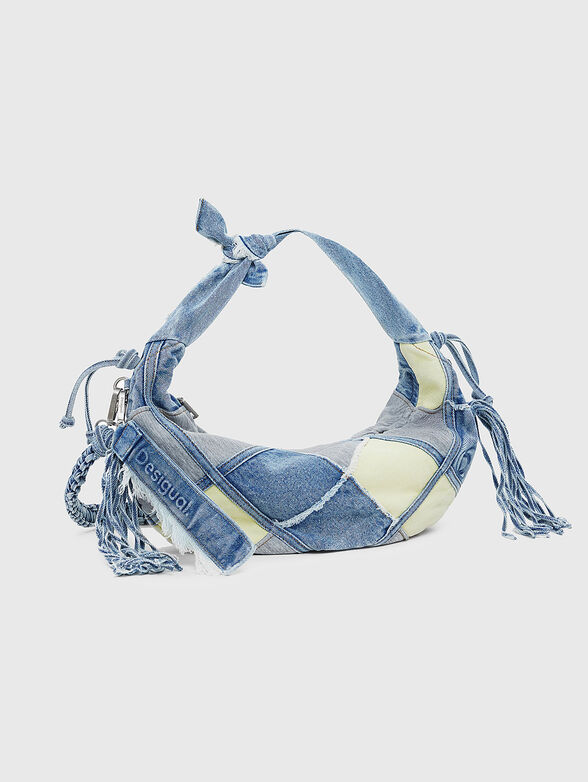 Patchwork denim bag - 4