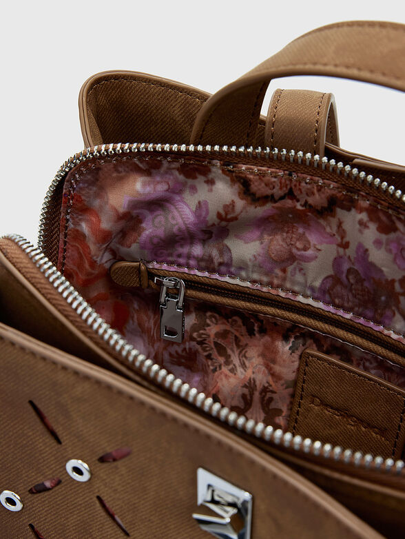 Backpack with perforations and studs - 6