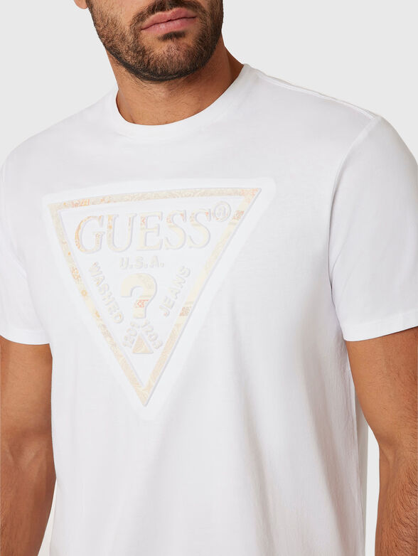 T-shirt with contrast logo print - 4