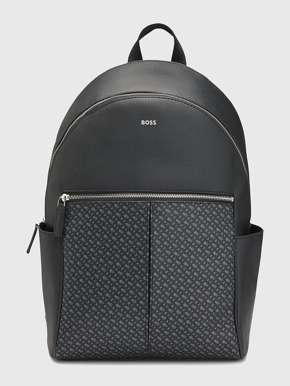 Backpack with monogram logo print - 1