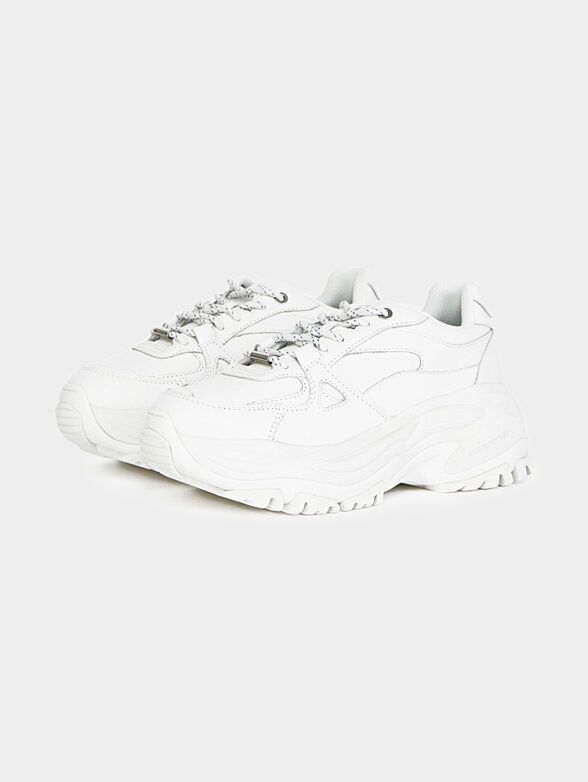 White sneakers with logo detail - 2