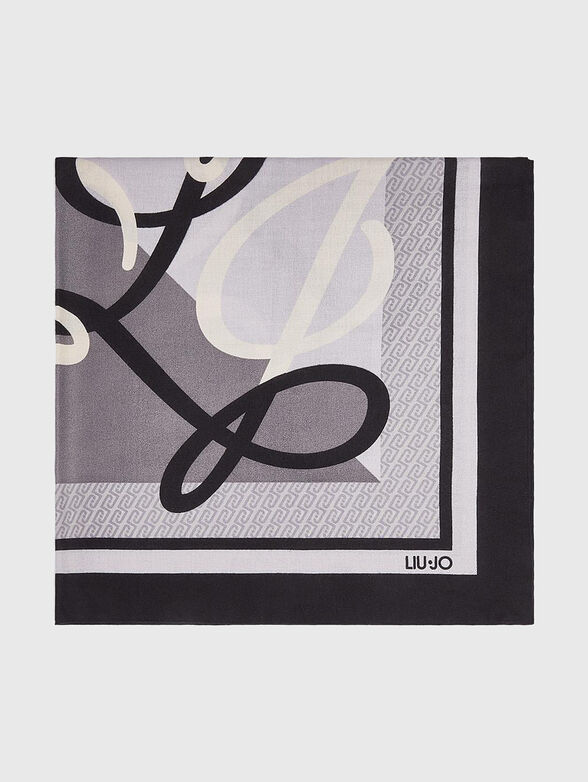 Logo Print Square Scarf - 2