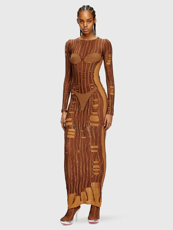 M-CALIMERA maxi dress with accent ribs - 3