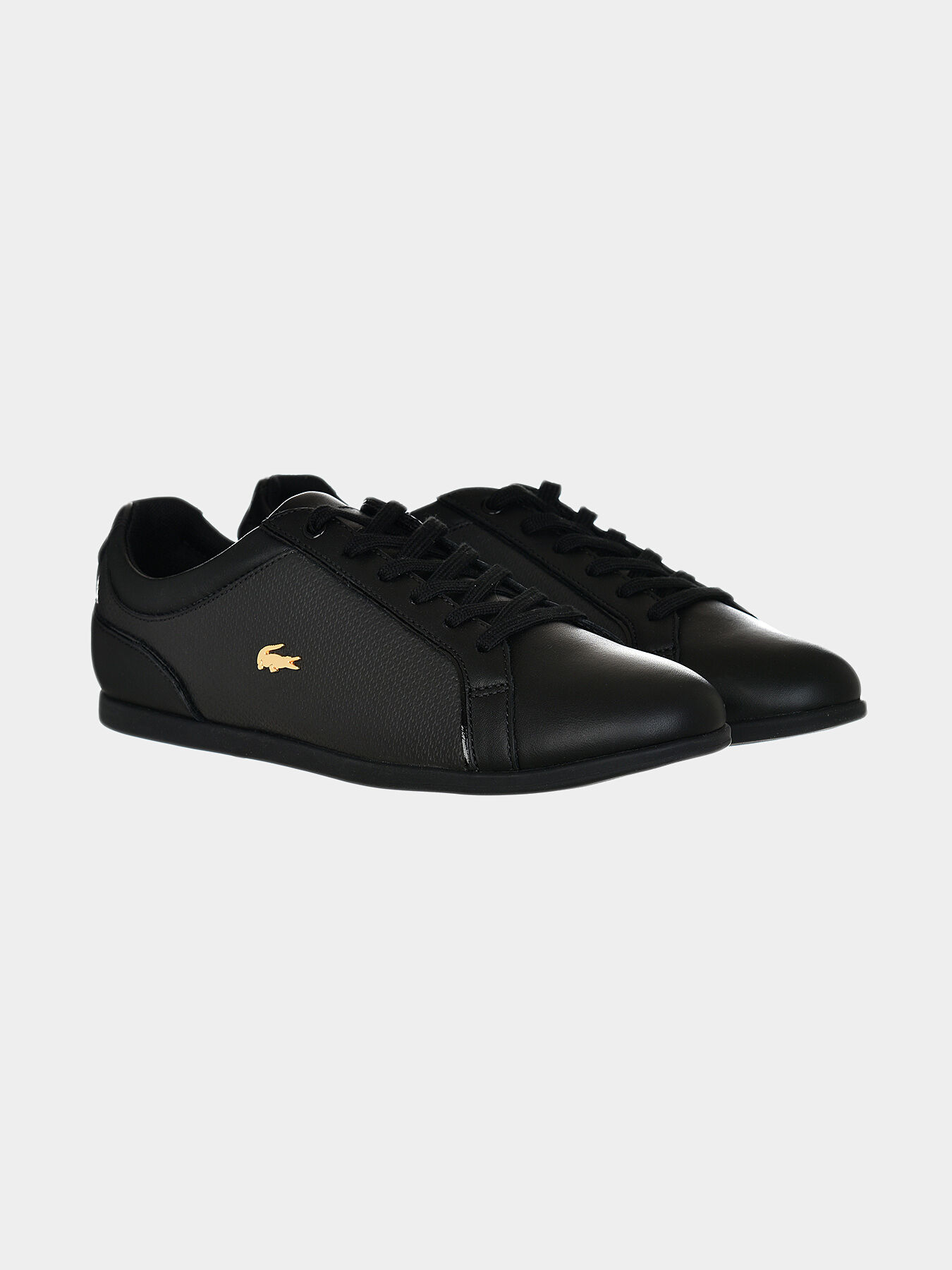 REY LACE 317 Black leather sneakers brand LACOSTE Globalbrandsstore en