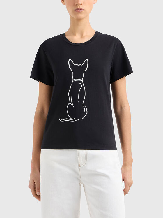 Print cotton T-shirt - 1