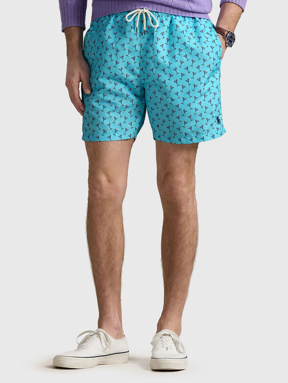 Printed beach shorts - 1