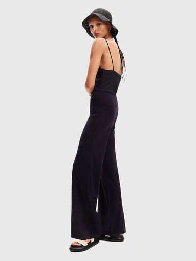 Crochet jumpsuit in black - 3