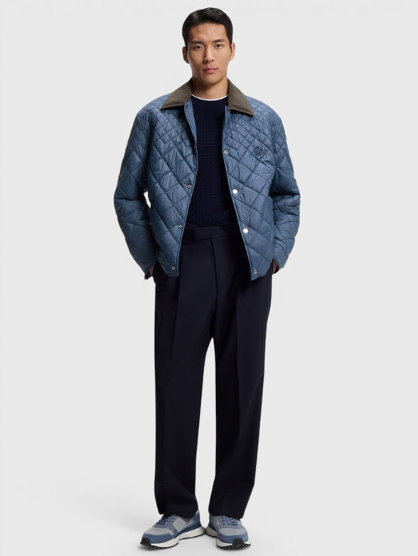 Quilted jacket with classic collar - 2