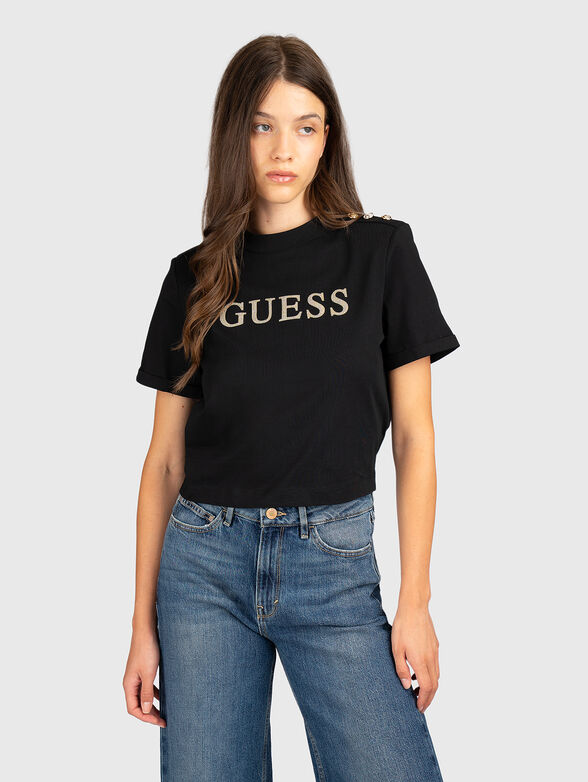 Cotton T-shirt with logo accent - 1