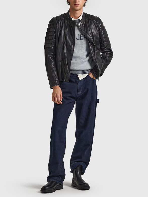 BREWSTER leather jacket in black color - 1