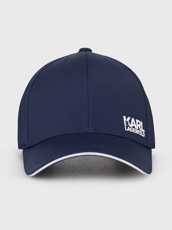 Baseball cap with contrast logo print - 1