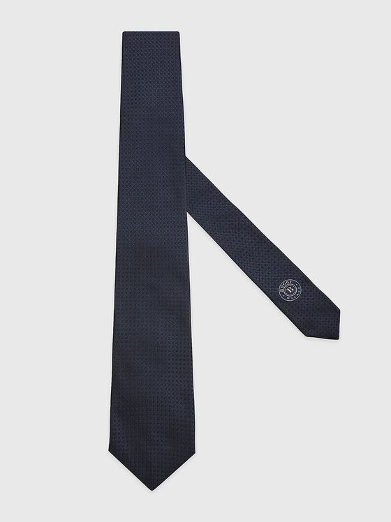 Textured silk tie  - 1